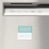 アクアモダンスカイブルーホワイトダーティ/クリーン食洗機 マグネット (インサイチュ (食洗機))