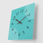 アクアモダンズ時計 スクエア壁時計 (傾斜)