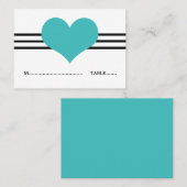 アクアモダンハート座席表 プレイスカード (正面/裏面)