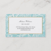 アクアモダンフローラ名刺 名刺 (裏面)