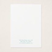 アクアモダンブルーウェーブイヤリングディスプレイカード (裏面)