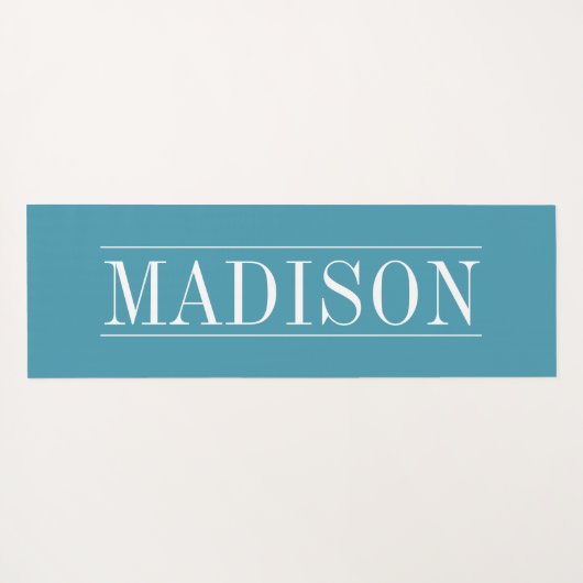 アクアモダンブルーパーソナライズされた ヨガマット (裏面(横))