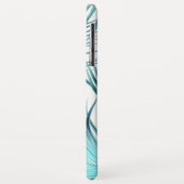 アクアモダンブルーパームフロンズウィズモノグラム Case-Mate iPhoneケース (裏面/左)