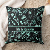 アクアモダンブルー生化学生命は複雑である クッション (ブランケット)