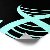 アクアモダンブルー生化学生命は複雑である ポスター (角)