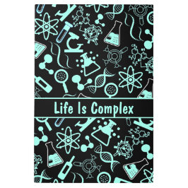 アクアモダンブルー生化学生命は複雑である メタルプリント