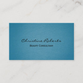 アクアモダンミニマルティール（緑がかった色）美しいセラピスト 名刺