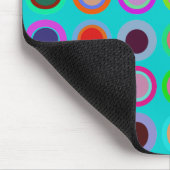 アクアモダン水玉模様マウスパッド マウスパッド (コーナー)