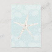 アクアモダン海&シェルウェディング エンクロージャーカード (裏面)