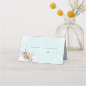 アクアモダン海&シェル結婚ズ プレイスカード (正面)