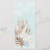 アクアモダン海&シェル結婚ズ メニュー (裏面)