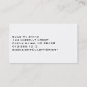 アクアモダン・ホワイト水玉模様名刺 名刺 (裏面)