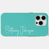 アクアモノグラムの Case-Mate iPhoneケース (裏面 (横))