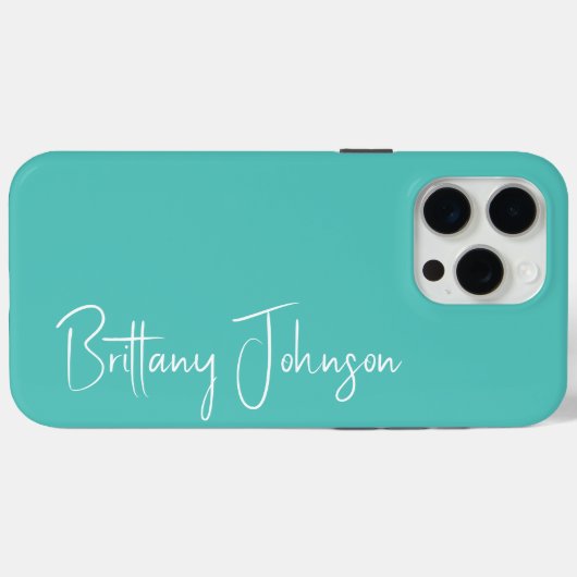 アクアモノグラムの Case-Mate iPhoneケース (裏面 (横))