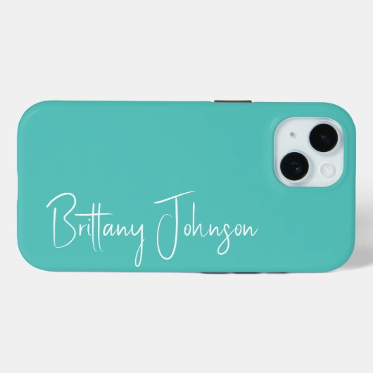 アクアモノグラムの Case-Mate iPhoneケース (裏面 (横))