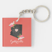 アクアモノグラムアリゾナ州可動ハートシティ キーホルダー (裏面)