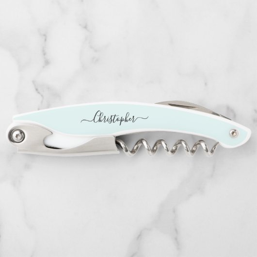 アクアモノグラムビールワインコルクスクリュボトルオープナー ソムリエナイフ (正面)