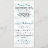 アクアモノグラム結婚式 プログラム (裏面)