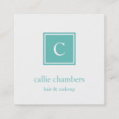 アクアモノグラム スクエア名刺 (正面)