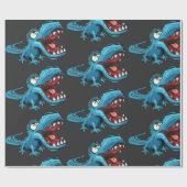 アクアモンスタランニングーベビーボディスーツ ラッピングペーパー (フラット)