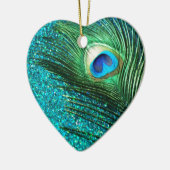 アクアユニークピーコック セラミックオーナメント (左)