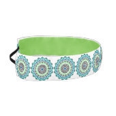 アクアライムグリーンマンダラパターかわいらしン防峰 アスレチックヘッドバンド (左)