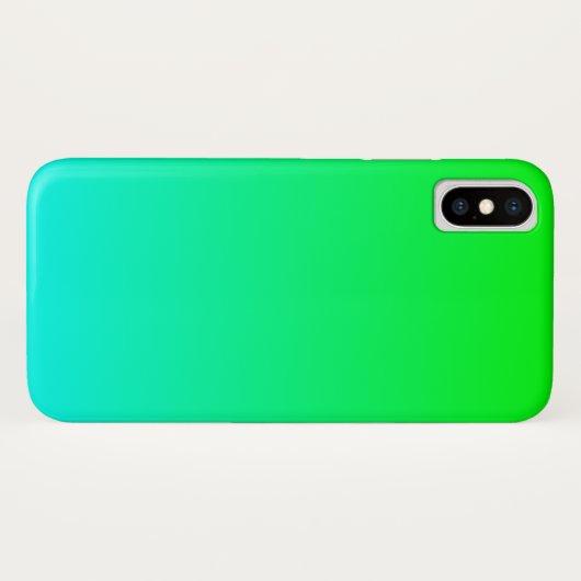 アクアライム勾配 Case-Mate iPhoneケース (裏面(横))