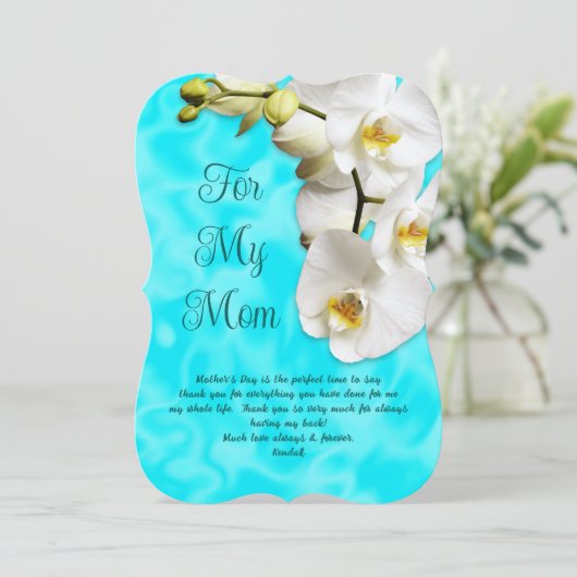 アクアランクマザーズ日メッセージカード 招待状 (スタンド正面)