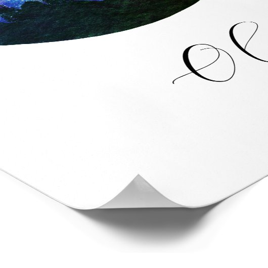 アクアリウスタウルパーソナライズされたスカップル占星術 ポスター (角)