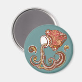 アクアリウス占星術の徴候 マグネット (正面/裏面)