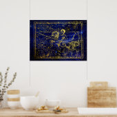 アクアリウス星座ポスター ポスター (キッチン)