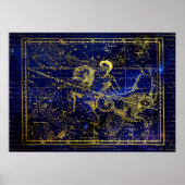 アクアリウス星座ポスター ポスター (正面)