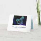 アクアリウス水搬送〔占星術の〕十二宮図グリーティングカード カード (裏面)