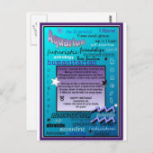 アクアリウス誕生日 ポストカード (正面/裏面)