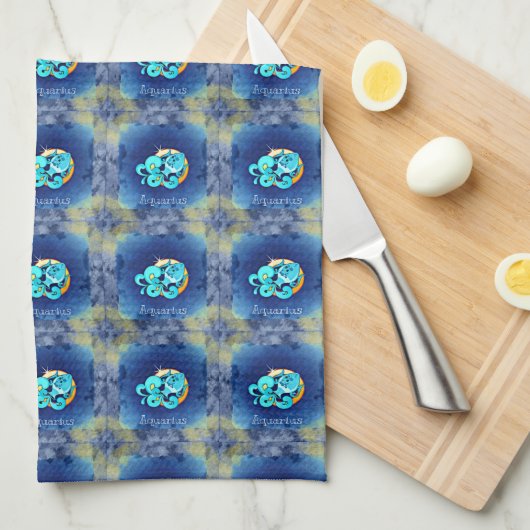 アクアリウス キッチンタオル (四つ折り)