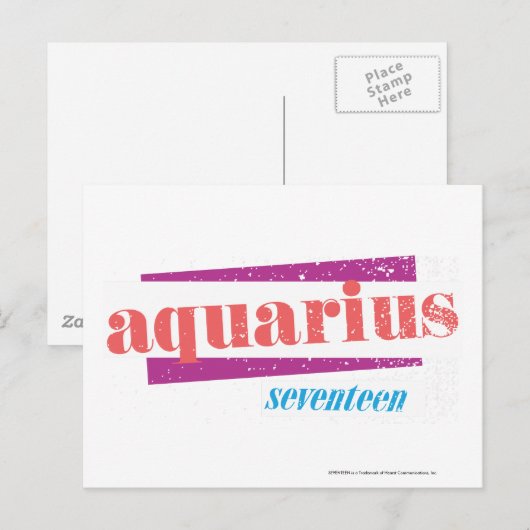 アクアリウス・ピンク ポストカード (正面/裏面)