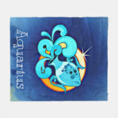 アクアリウス フリースブランケット (正面(横))