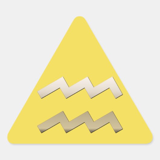 アクアリウス 三角形シール (正面)