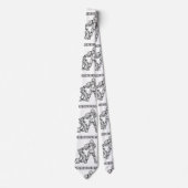 アクアリウス〔占星術の〕十二宮図サインタイ ネクタイ (正面)