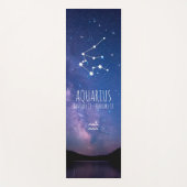 アクアリウス |〔占星術の〕十二宮図パーソナライズされたアストロロジーヨガマット ヨガマット (正面)