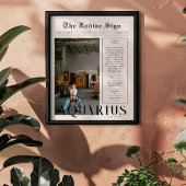 アクアリウス | 〔占星術の〕十二宮図星占い写真新聞 ポスター