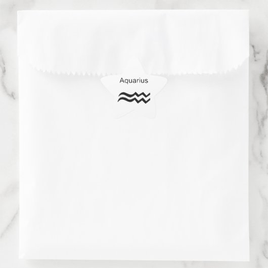 アクアリウス 星シール (バッグ)