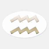 アクアリウス 楕円形シール (正面)