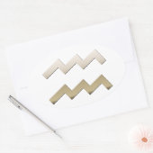 アクアリウス 楕円形シール (封筒)