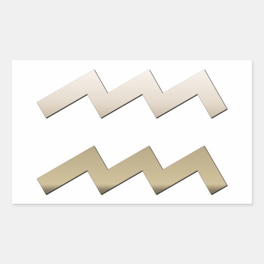 アクアリウス 長方形シール (正面)