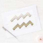 アクアリウス 長方形シール (封筒)