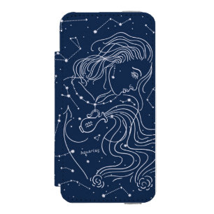 アクアリウス iPhone SE/5/5sウォレットケース
