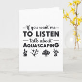 アクアリウムが魚のアクアリストを口説く カード (黄色い花)