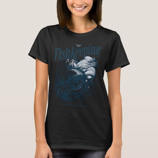アクアリウムねこ Tシャツ (正面)