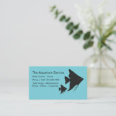 アクアリウムの保守サービス 名刺 (スタンド正面)